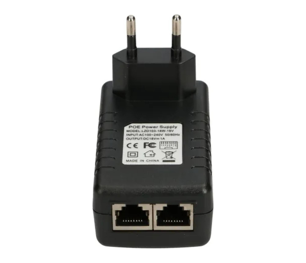 ExtraLink POE-18-18W Zasilacz PoE 18V, 1A, 18W, wtyk do gniazda elektr - 1541590 - zdjęcie 2